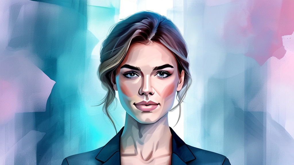 드라마 줄거리: 은밀한 감사 (watercolor 스타일)