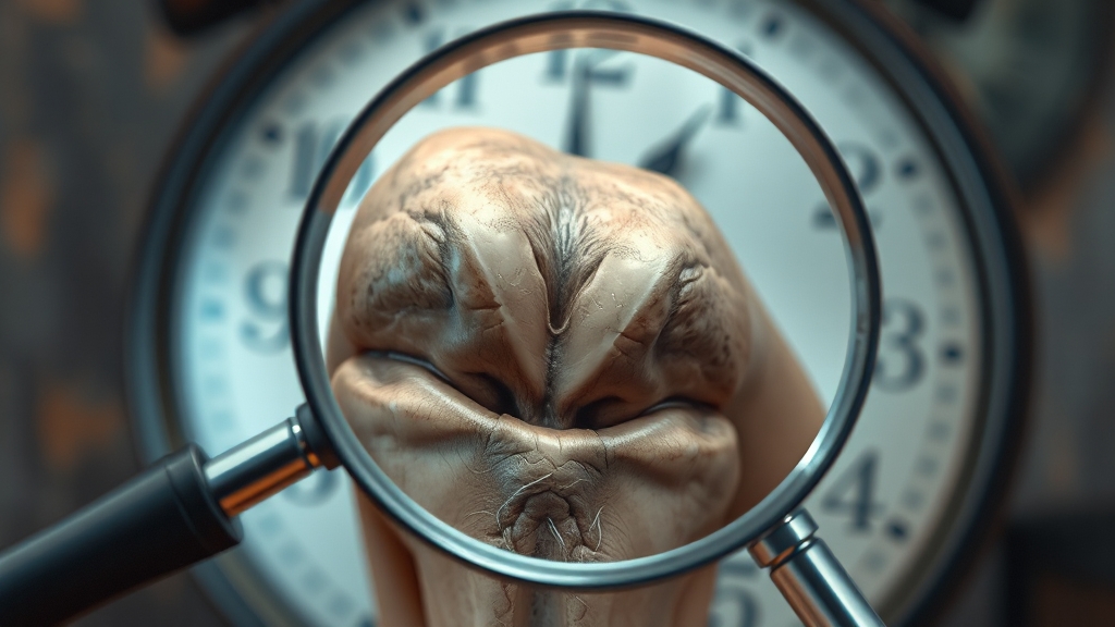 퇴행성관절염의 주요 원인 분석 (realistic 스타일)