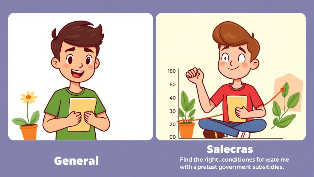 일반형 vs 우대형, 나에게 맞는 조건은? (cartoon 스타일)