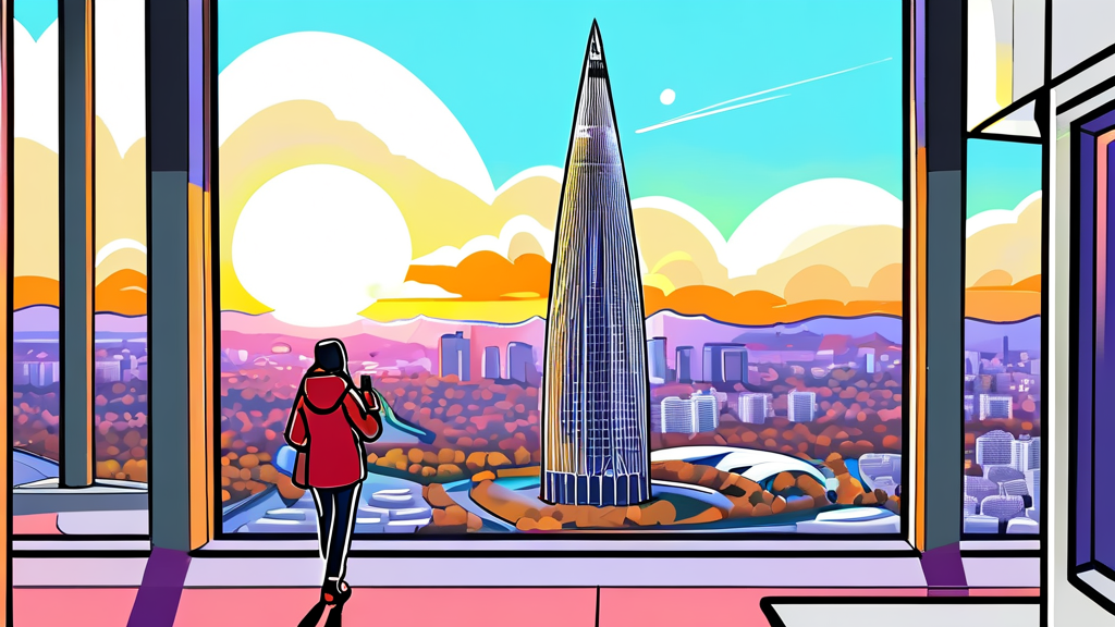 알뜰하게 즐기는 롯데타워 전망대 입장권 예매 방법 (cartoon 스타일)