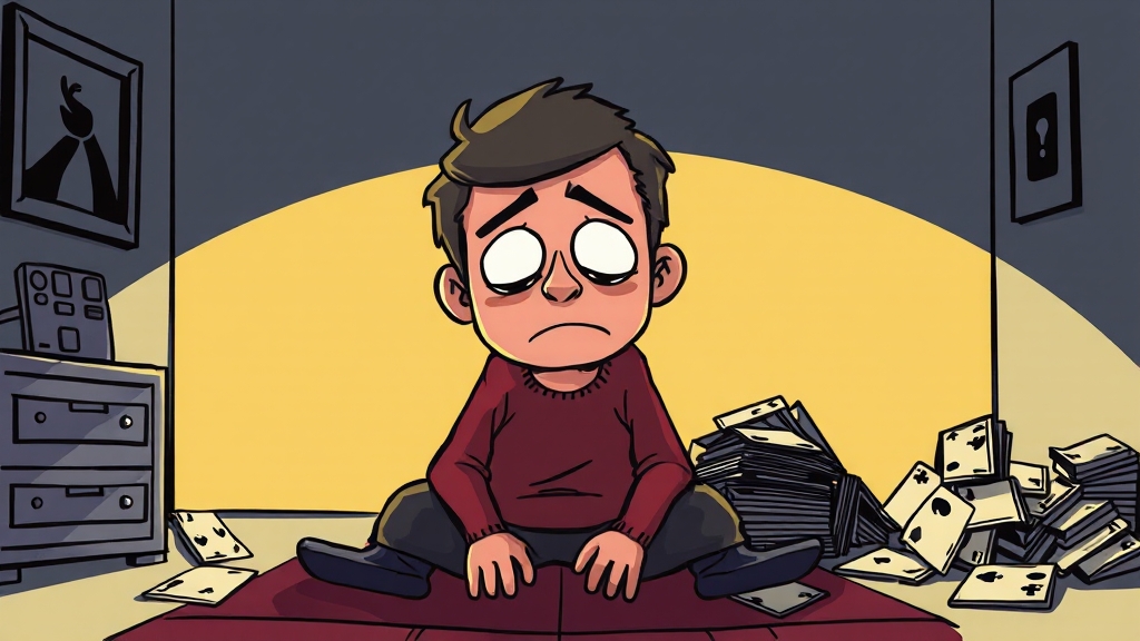 감정 억압과 정서적 탈진 (cartoon 스타일)