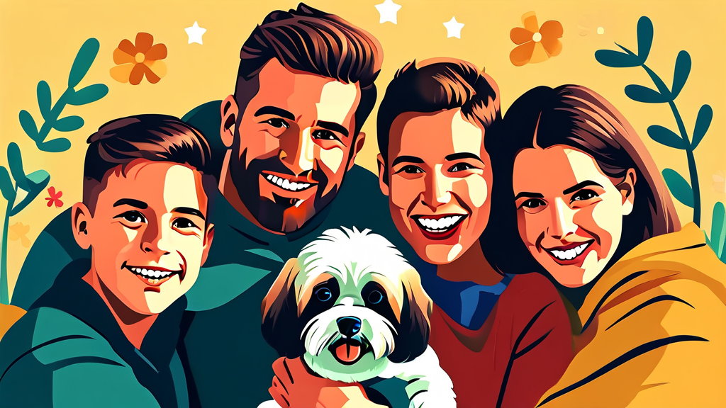 우리 가족 모두의 동의, 행복한 동행의 시작 (illustration 스타일)