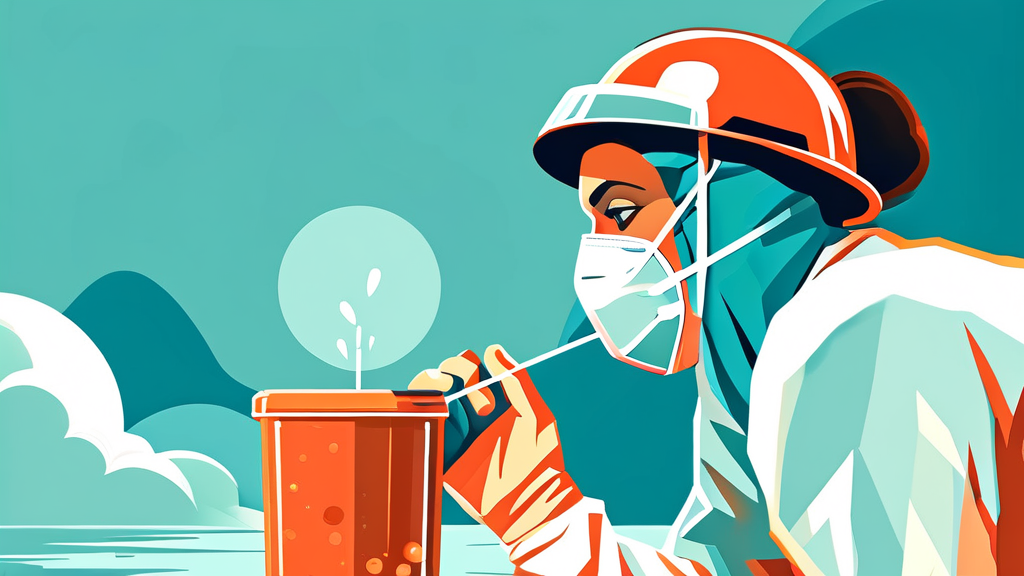 고혈당 쇼크 발생 시 즉각적인 대처 방법 (illustration 스타일)