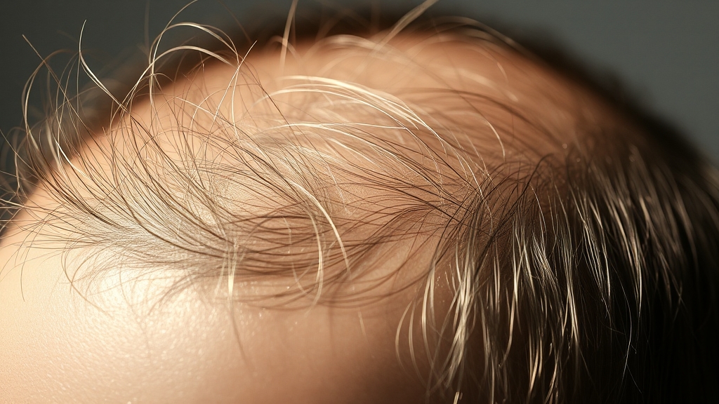 탈모 고민, 왜 시작될까? (realistic 스타일)