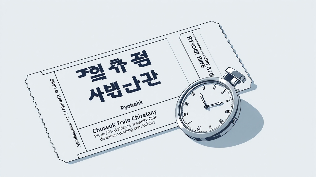 추석 기차표 취소 및 환불 규정 (illustration 스타일)