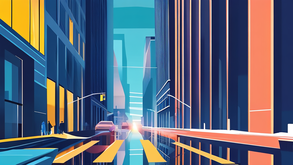 글로벌 경제, 숨 고르기 속 변동성 (illustration 스타일)