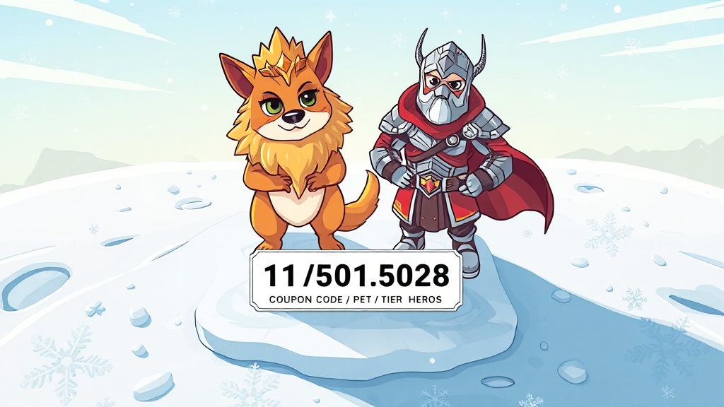 업데이트 아이템 & 티어표 (cartoon 스타일)