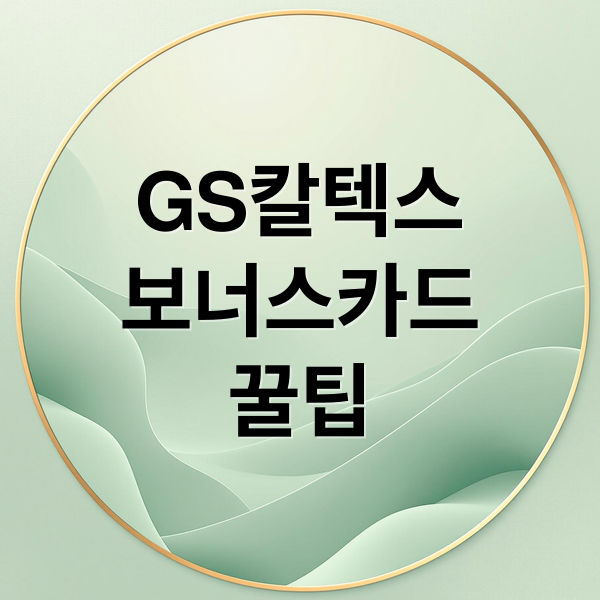GS칼텍스
보너스카드
꿀팁 (gs칼텍스 보너스카드 등록)