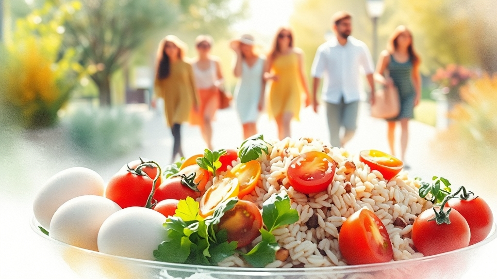 건강한 혈당 관리, 꾸준함이 중요해요 (watercolor 스타일)