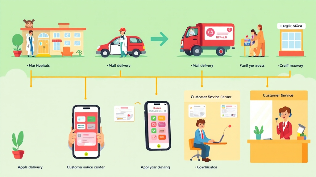 환급 신청 방법 (cartoon 스타일)