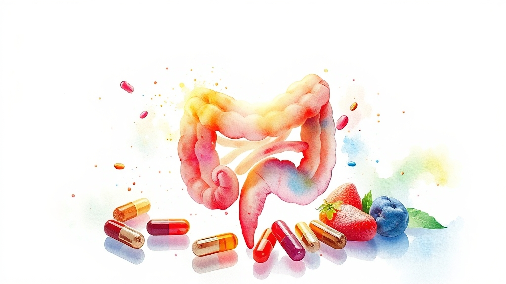 프로바이오틱스란? (watercolor 스타일)