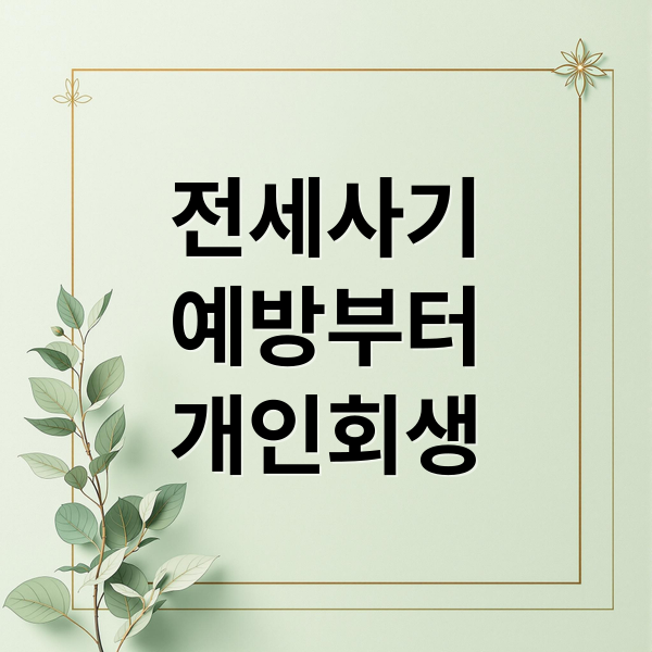 전세사기
예방부터
개인회생 (전세 사기)