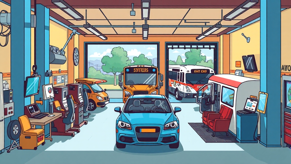 주요 서비스 및 시설 소개 (cartoon 스타일)