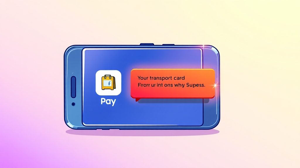 교통카드 오류 발생 시 해결법 (cartoon 스타일)