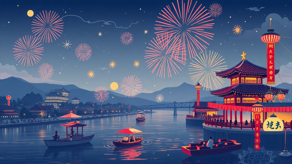 축제의 모든 것: 개요, 의미, 그리고 기대 효과 (illustration 스타일)