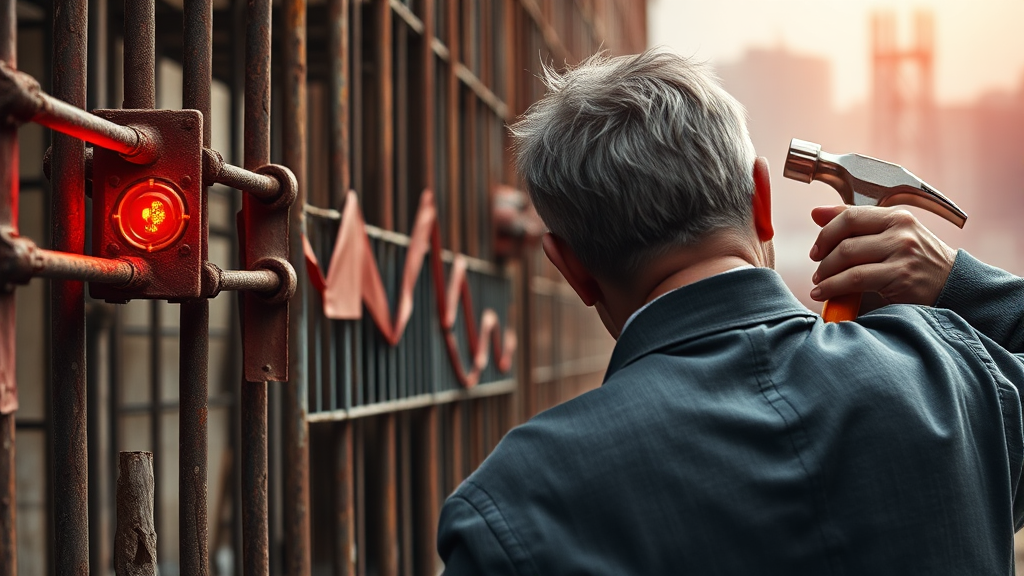 투자 시 유의사항 (realistic 스타일)