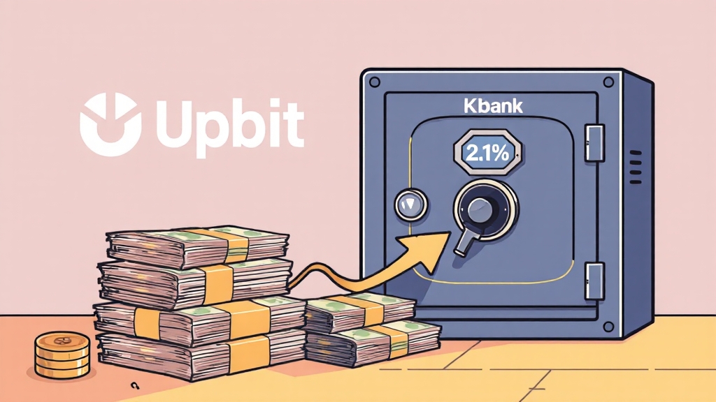 업비트 예치금이란? (illustration 스타일)