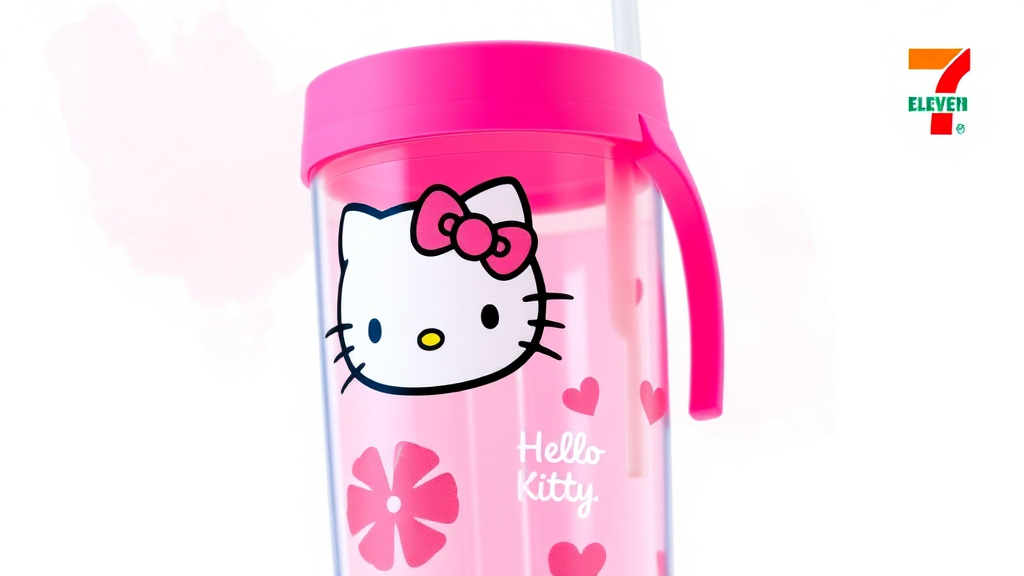 헬로키티 텀블러, 언제 어디서 만날 수 있을까요? (watercolor 스타일)