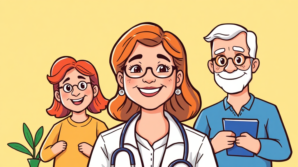 요양보호사 자격증 취득, 교육부터 취업까지 한 번에! (cartoon 스타일)