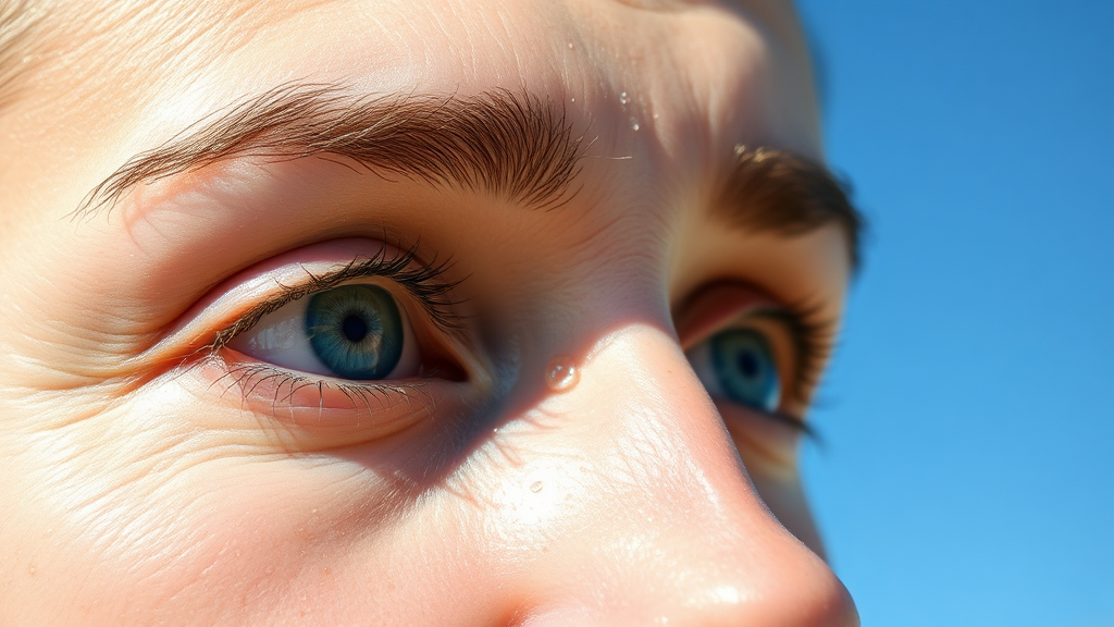 인공눈물 사용법 및 주의사항 (realistic 스타일)