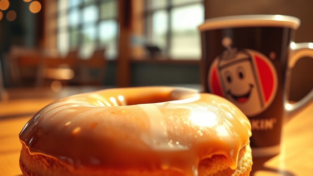 던킨 인기 메뉴 추천 (realistic 스타일)