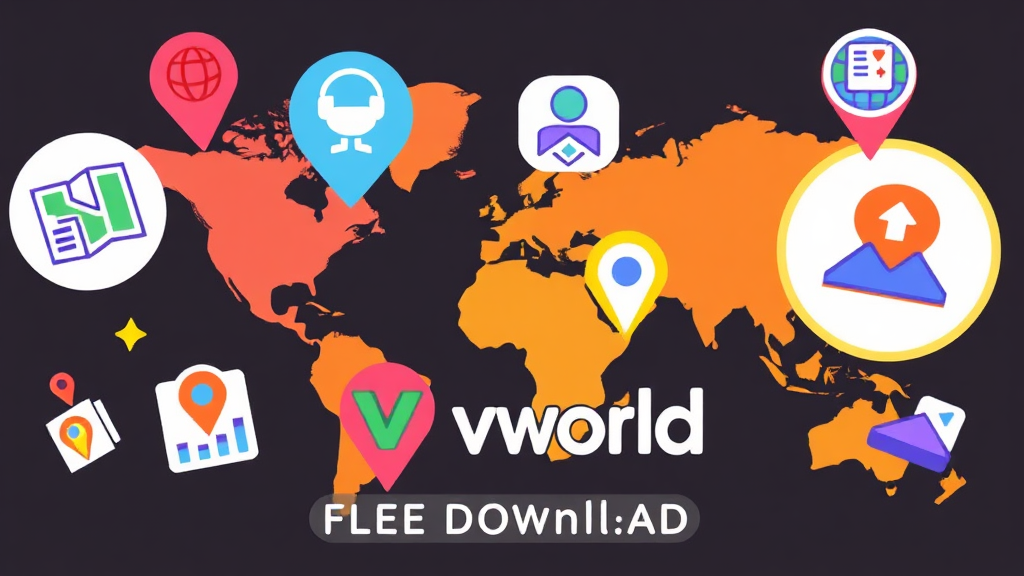 무료 고화질 지도 다운로드 사이트 비교 (cartoon 스타일)