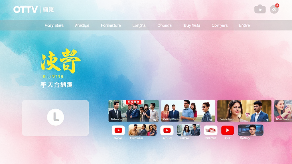 무료로 드라마를 즐길 수 있는 공식 채널 활용법 (watercolor 스타일)