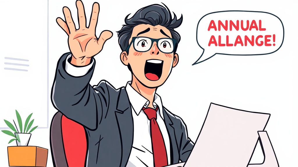 연차수당 미지급 시 대처법 (illustration 스타일)