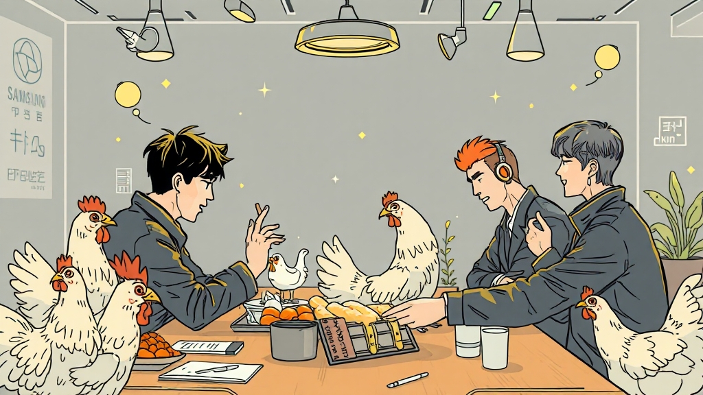 깐부치킨, 어느 지점 방문? (illustration 스타일)