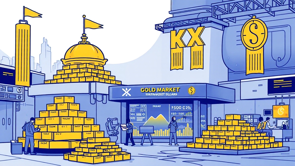 금 투자, 어떻게? (illustration 스타일)