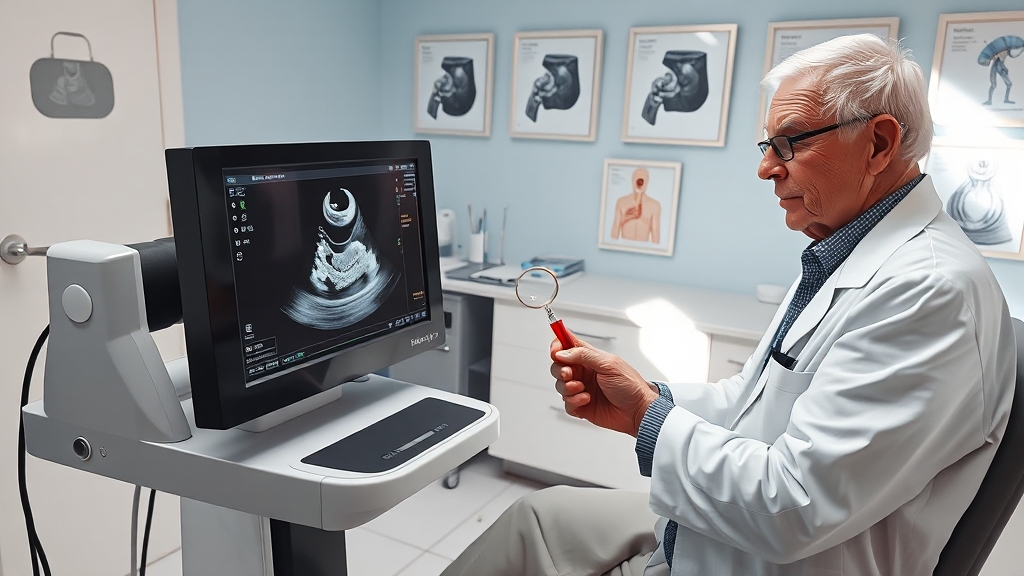 갑상선 결절 진단 방법 (realistic 스타일)