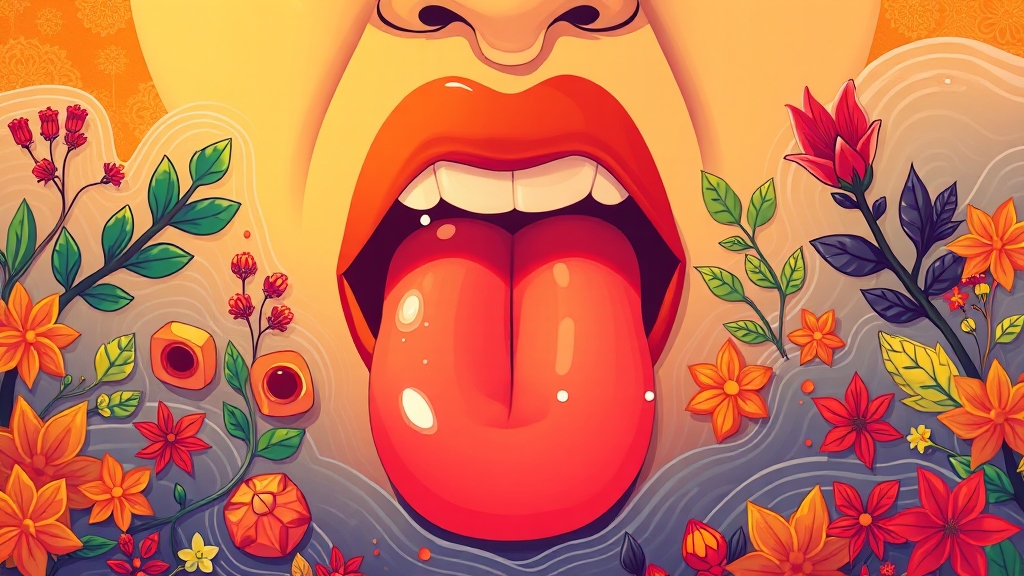 한의학적 관점에서의 입안 염증 관리 (cartoon 스타일)
