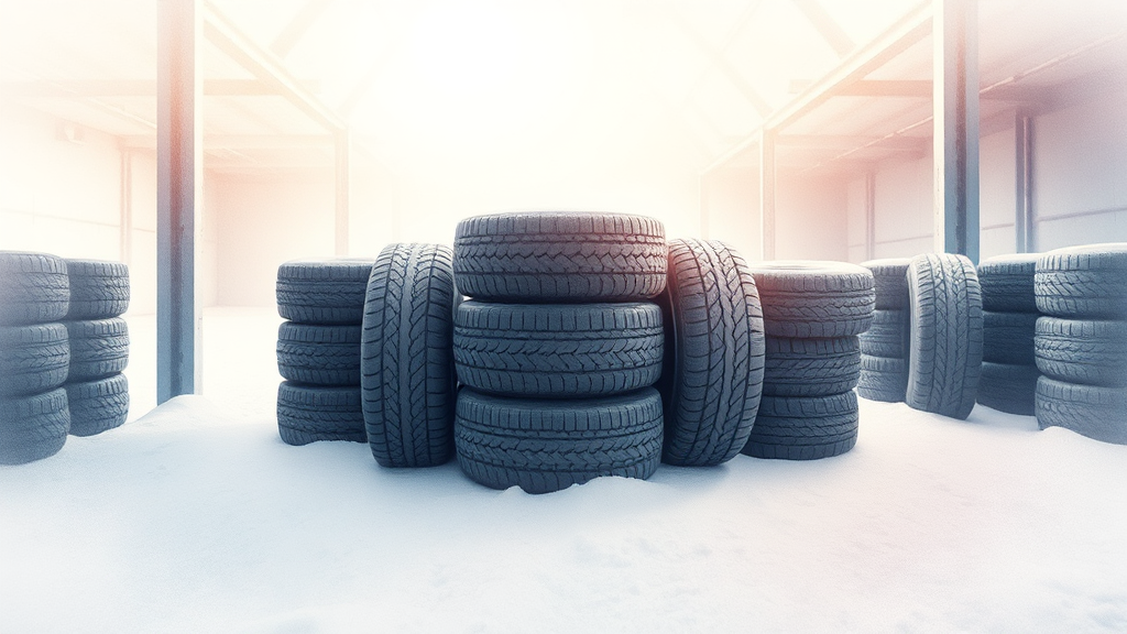 윈터 타이어, 어떻게 관리해야 오래 쓸까? (watercolor 스타일)