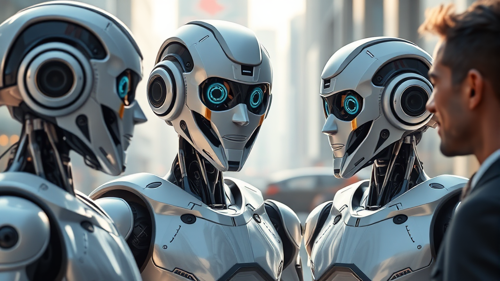 AI 로봇, 미래 사회를 바꾼다 (realistic 스타일)