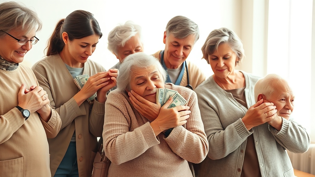 요양보호사 급여 현실 (realistic 스타일)