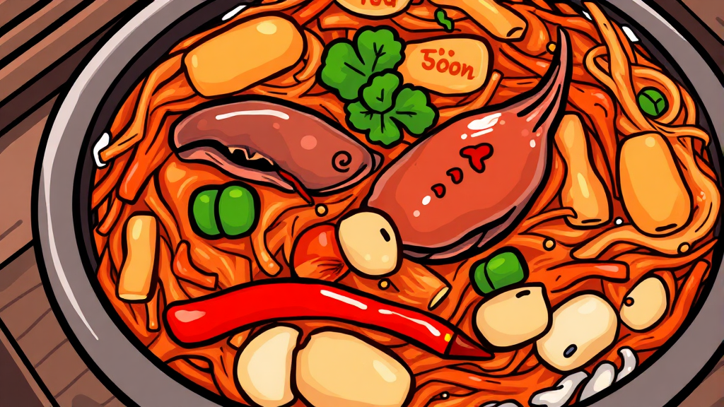 김장 양념 레시피 (20kg 기준) (cartoon 스타일)