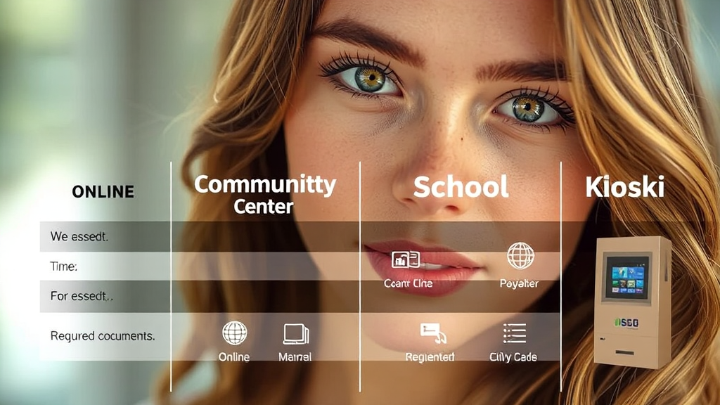 발급 형태별 장단점 비교 (realistic 스타일)