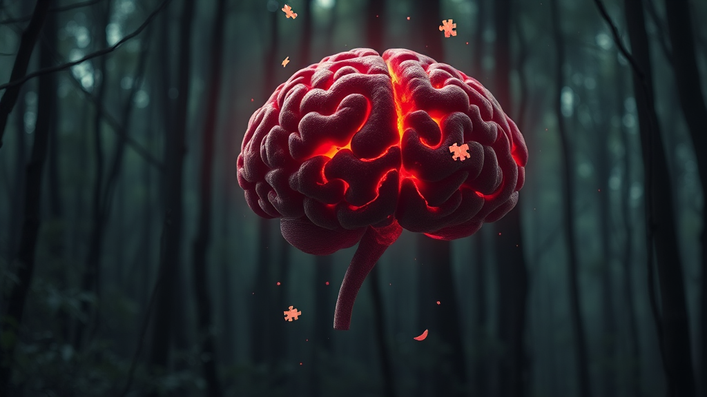 치매의 주요 원인 및 유형 (realistic 스타일)