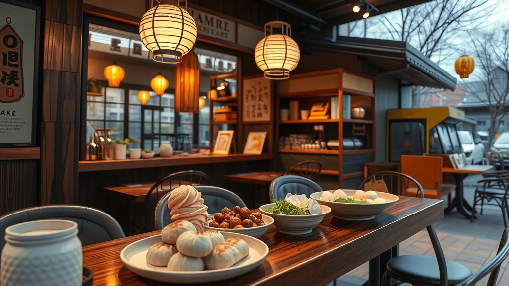 일상 속 맛집 & 카페 (realistic 스타일)