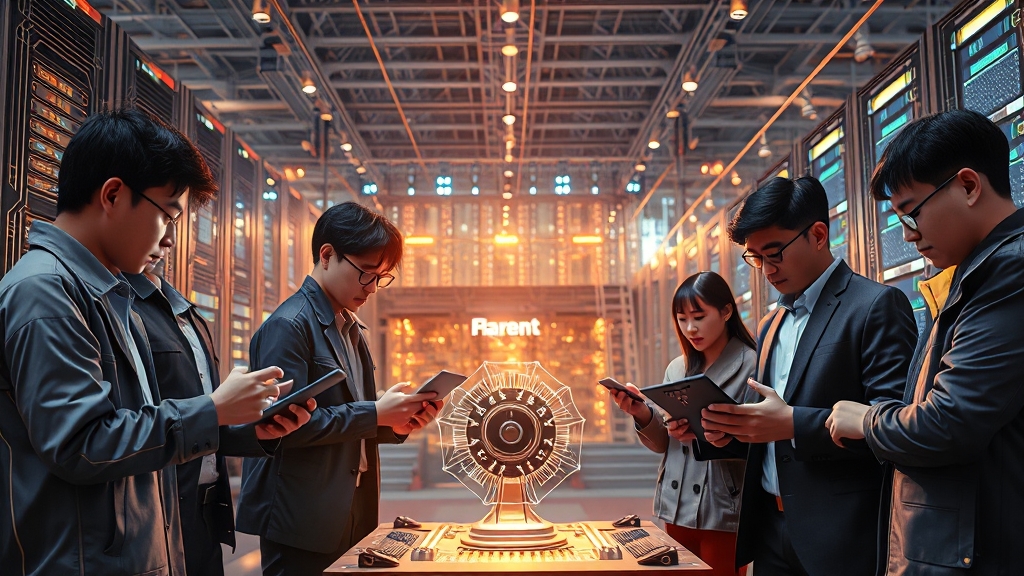 AI 인프라 구축 및 인력 양성 (realistic 스타일)