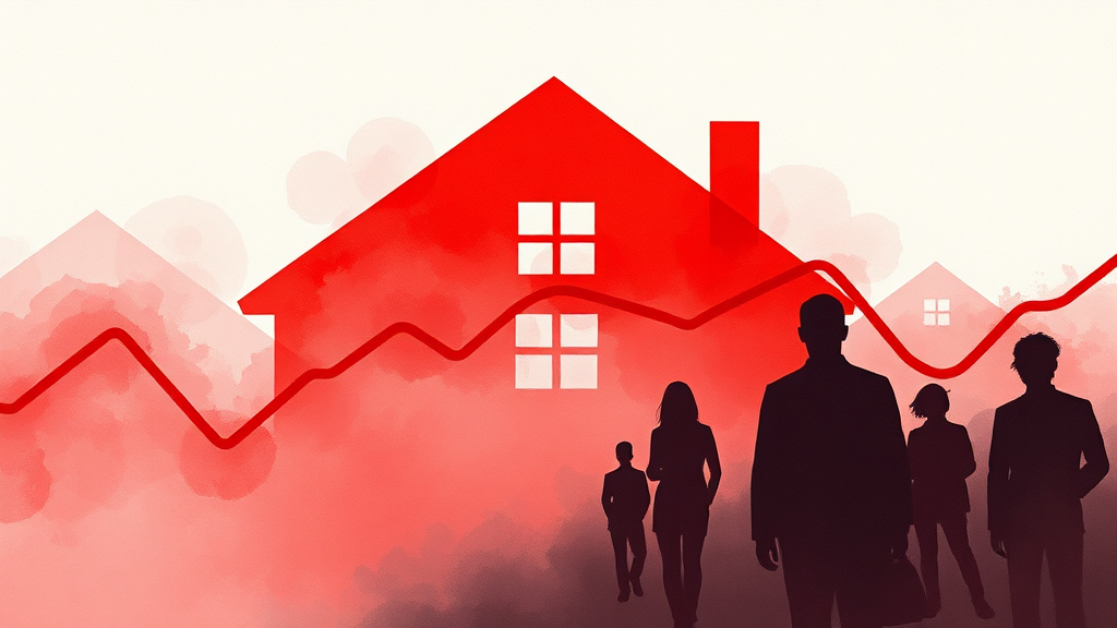 주택담보대출 금리 상승 원인 분석 (watercolor 스타일)