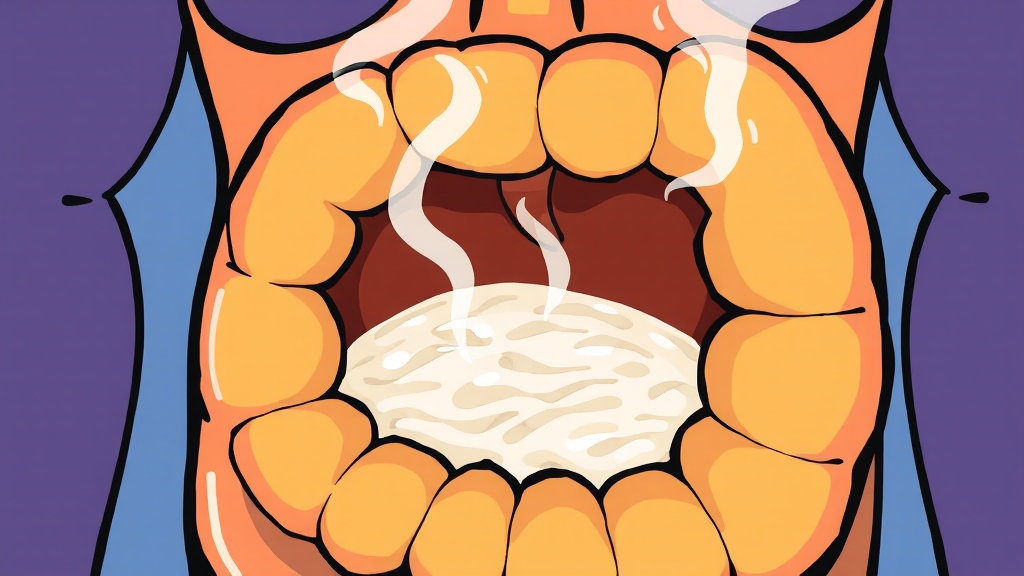 검사 후 식사 및 회복 관리 (cartoon 스타일)