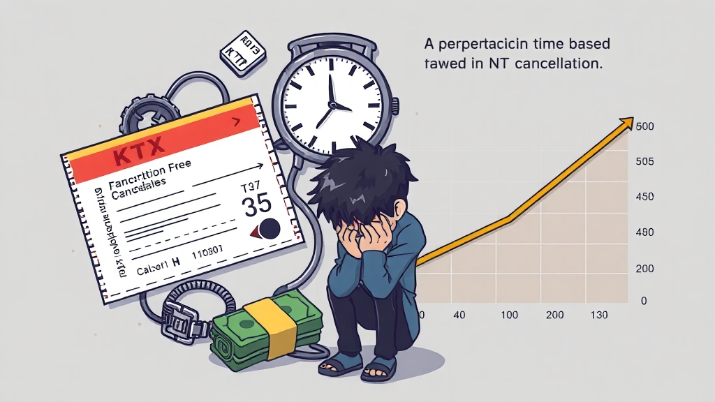KTX 취소 수수료 상세 분석 (cartoon 스타일)
