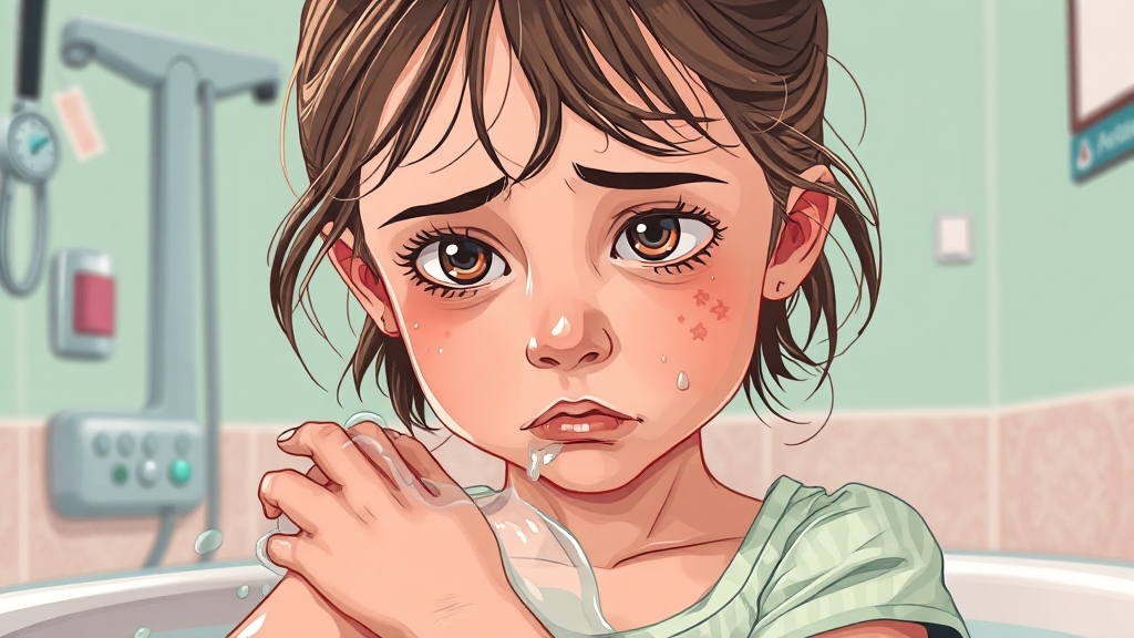 응급 처치 및 병원 방문 시기 (illustration 스타일)