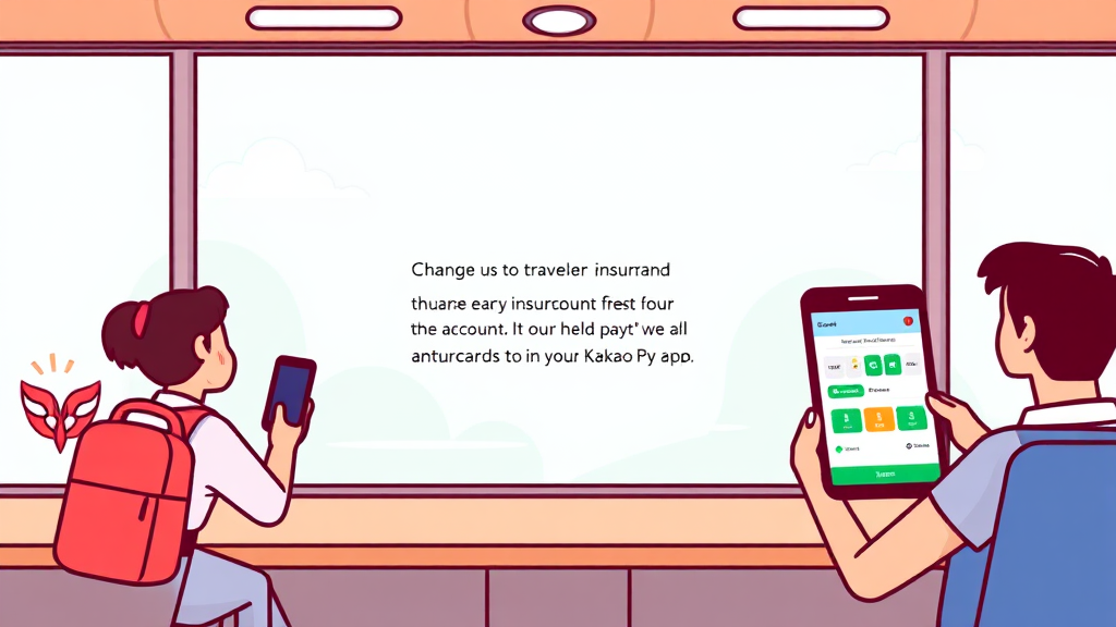 카카오 여행자보험 환급금 계좌 변경 방법 상세 안내 (cartoon 스타일)