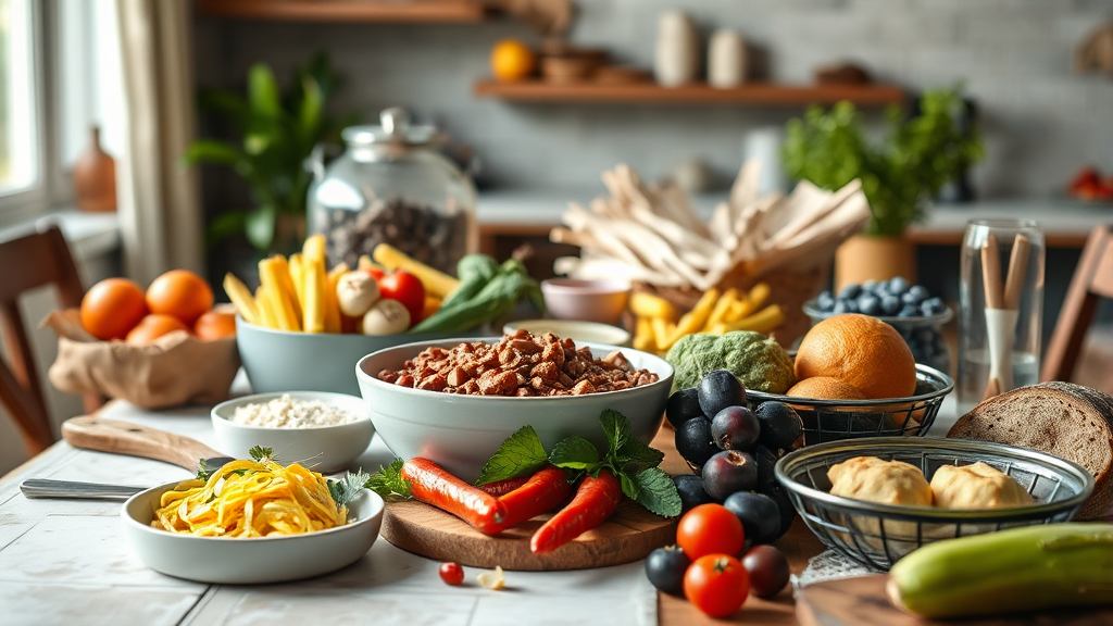 건강한 식단으로 식욕 조절하기 (realistic 스타일)