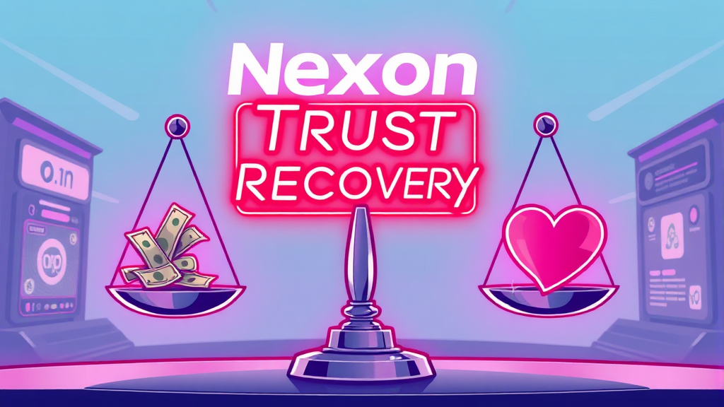 넥슨, 신뢰 회복 노력은? (illustration 스타일)