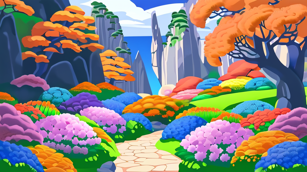 이국적인 풍경 속 인생샷 명소, 외도 보타니아 & 해금강 (cartoon 스타일)