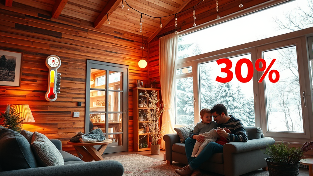 난방비 절약, 똑똑한 온도 설정 가이드 (realistic 스타일)