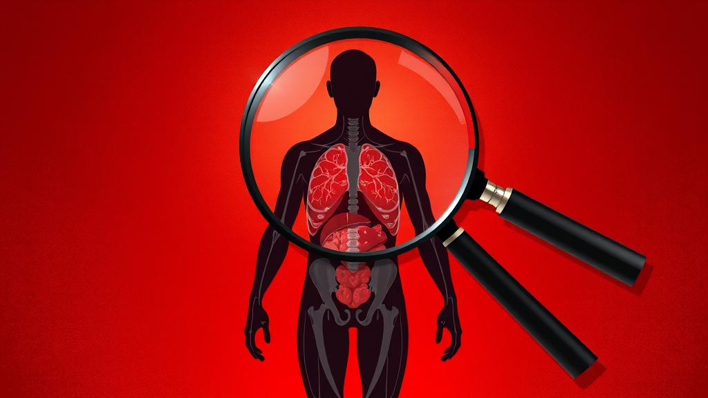 암의 초기 증상과 발견법 (illustration 스타일)